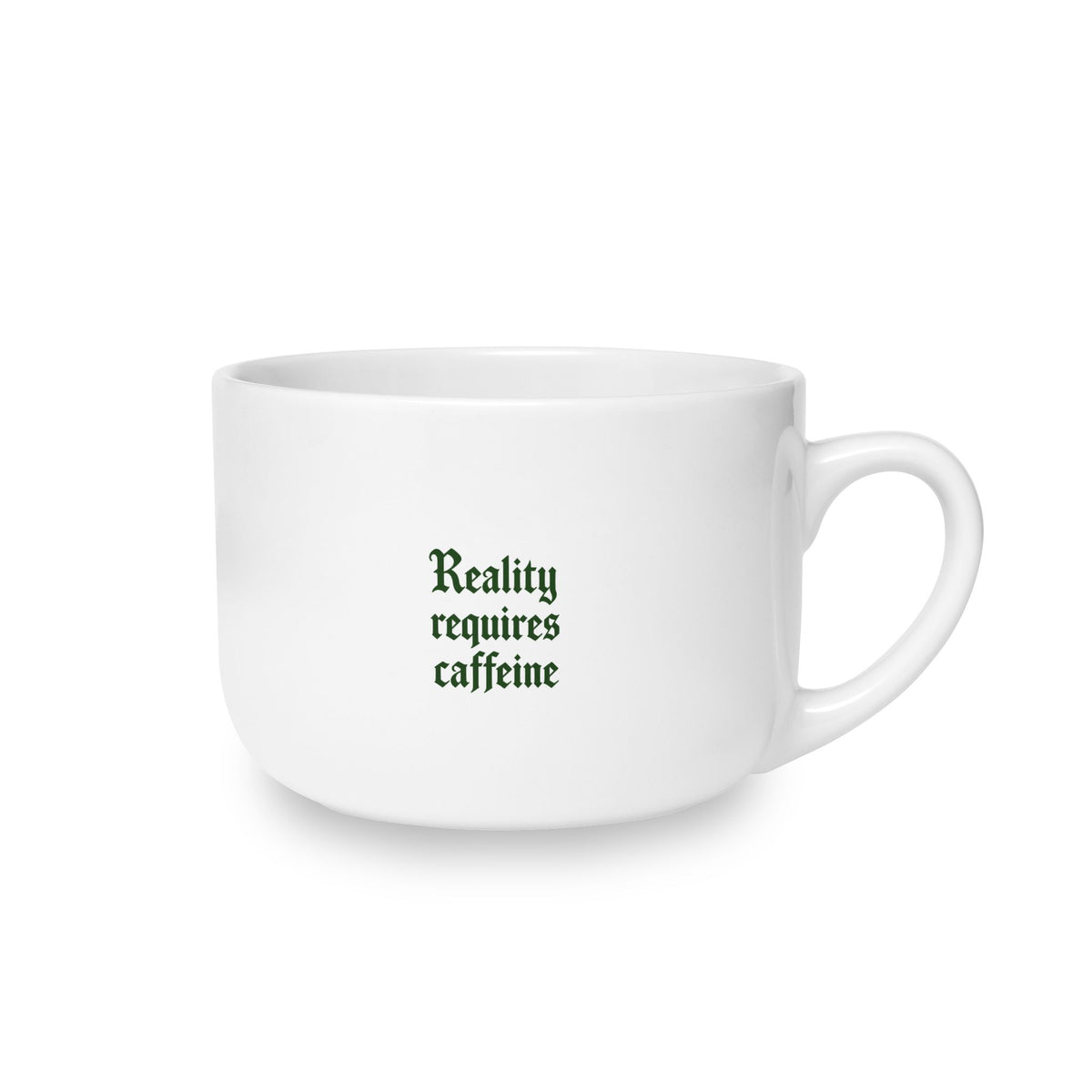 XL Reality Requires Caffeine Mug