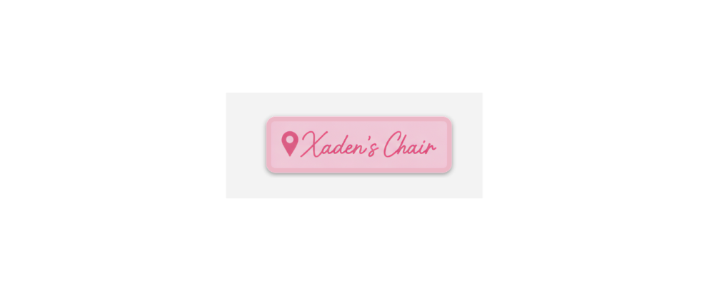 Xaden's Chair Sticker