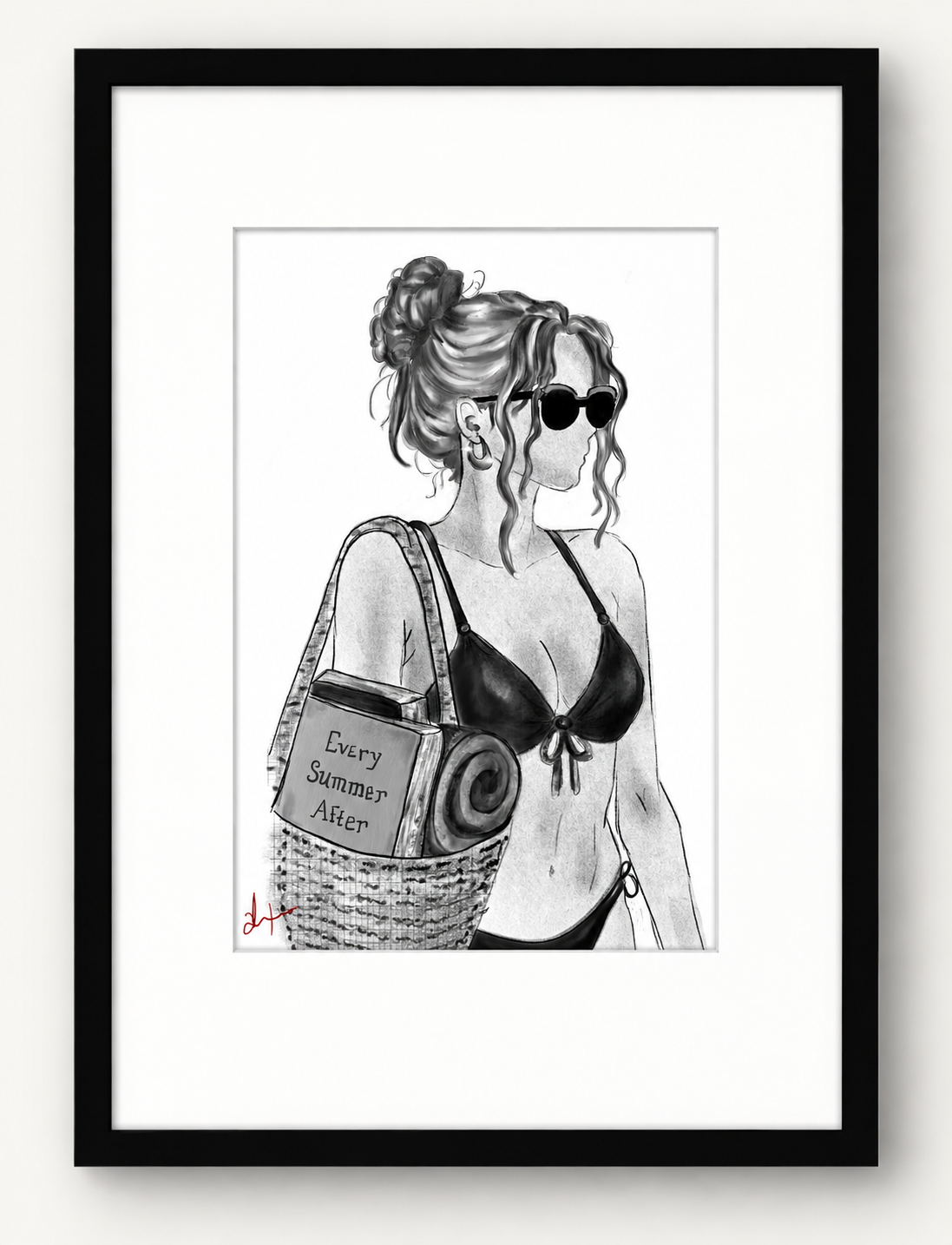 The Beach Reader (8x10 Print)